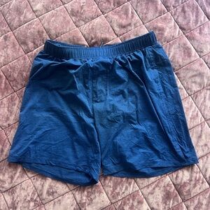 RHONE Men’s Athletic Shorts Blue Performance Shorts 6.5” lined running shorts M
